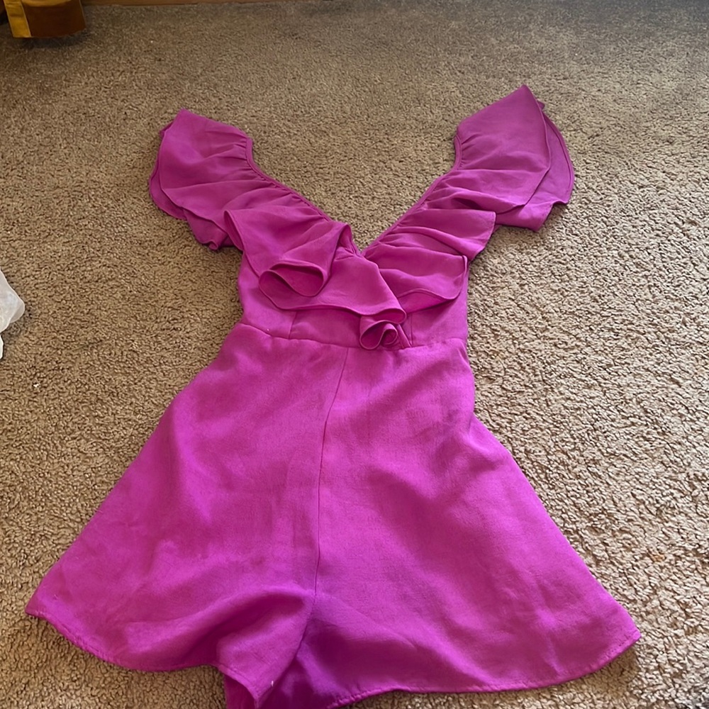 American Threads Fuchsia romper